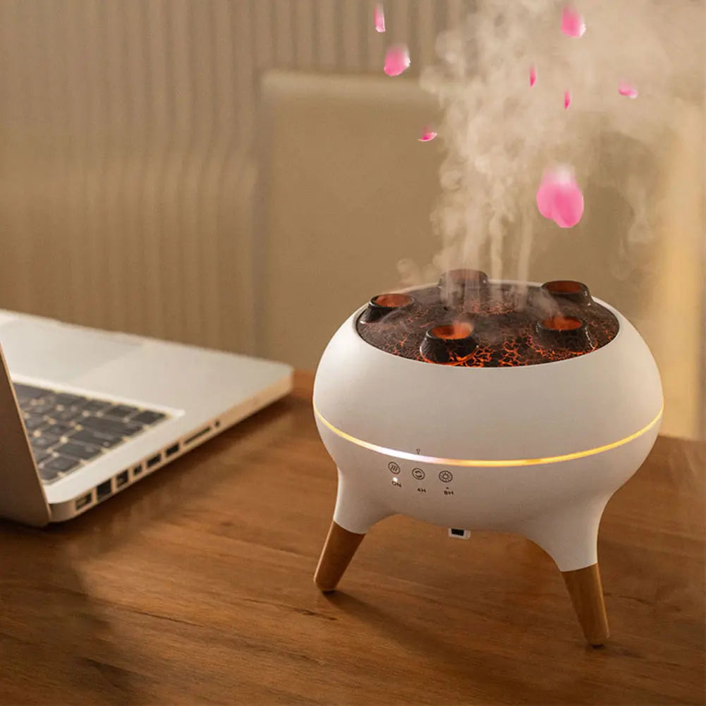 Dynamic Jellyfish Essential Oil Diffuser Remote Control Aromatherapy Diffuser with Colorful Night Lights Air Diffuser Humidifier