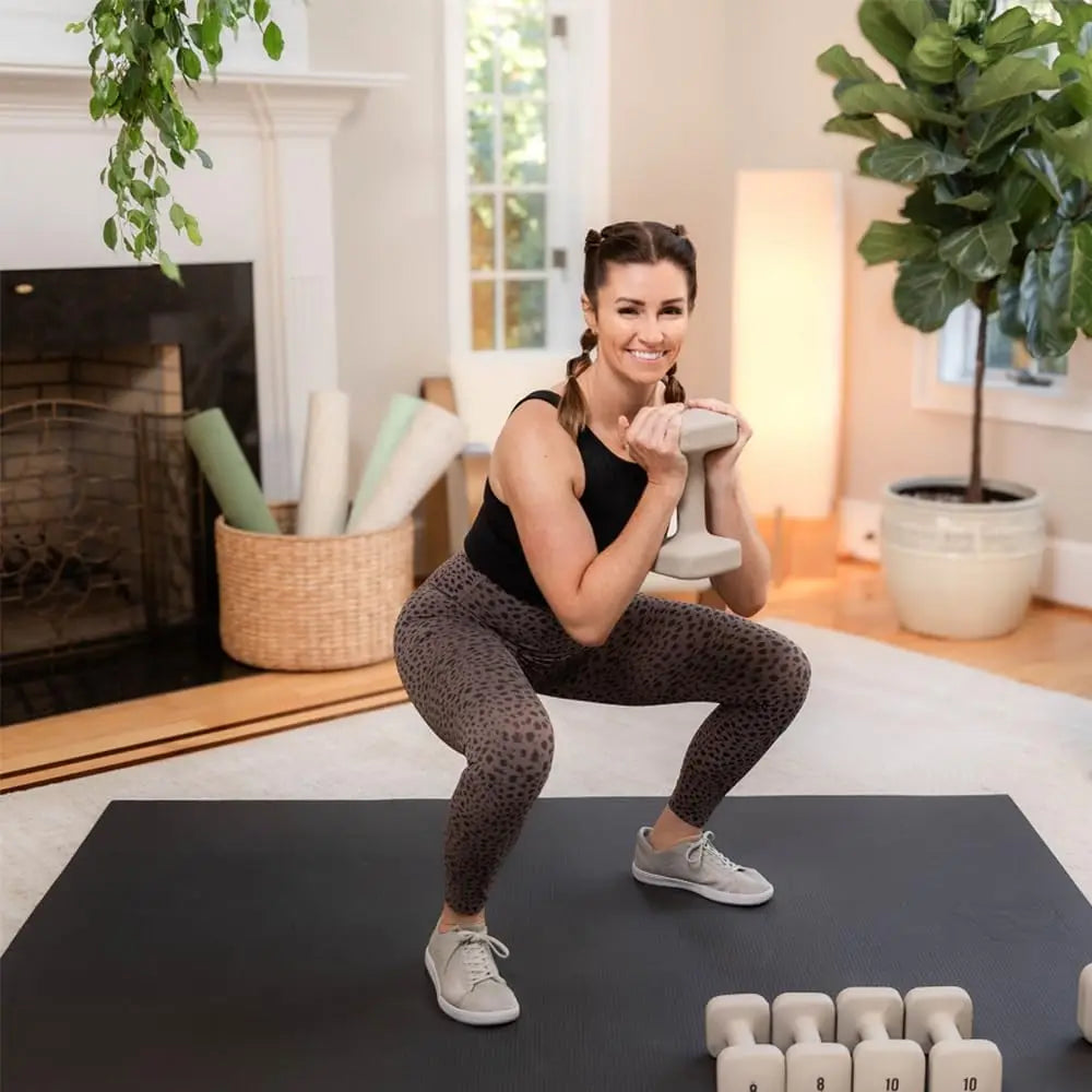 Dumbbells, Anti-Slip, Anti-Roll, Thick Handles, Free Weights, Square Dumbbells for Secure Workouts at Home, Weightlifting, and P