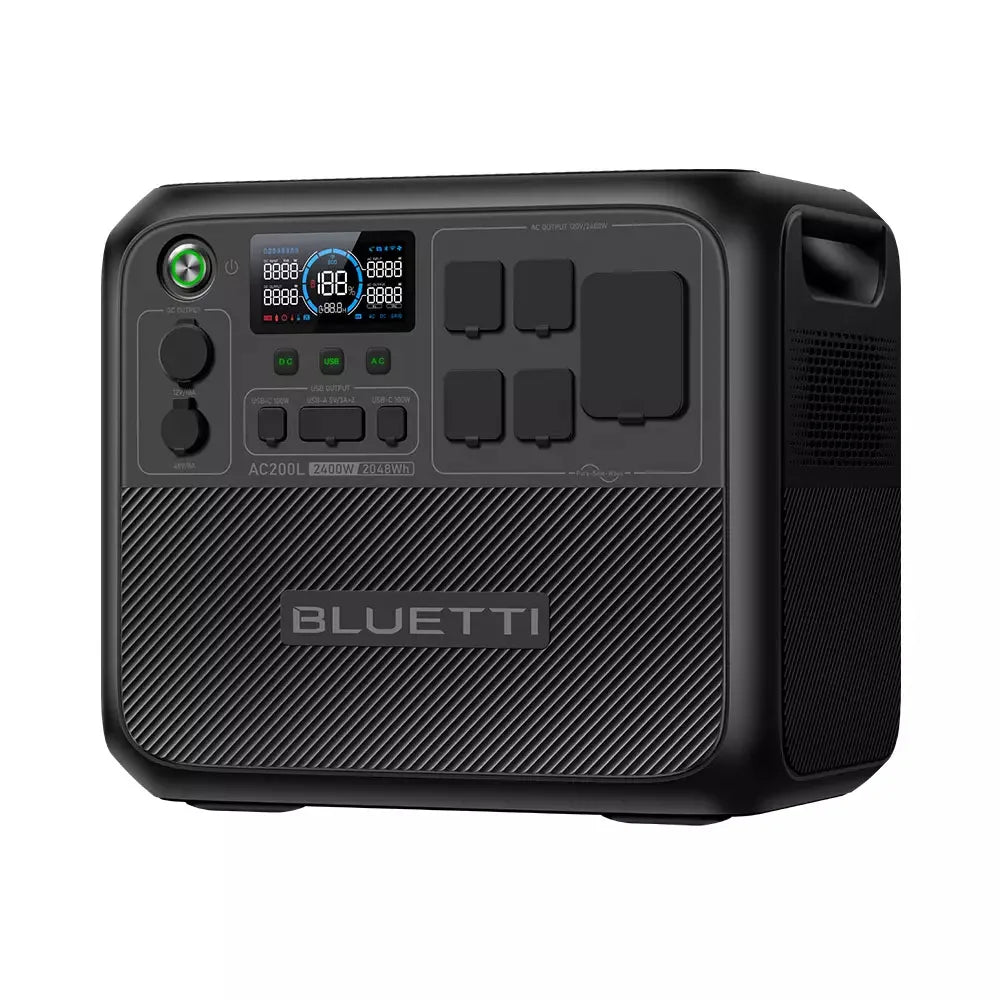 BLUETTI AC200L 2048Wh 2400W Portable Power Station Solar Generator High-Capacity Reliable Energy for Home Outdoor