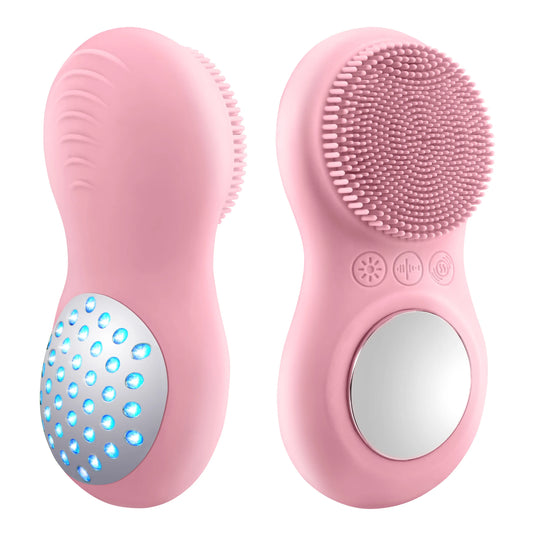 Electric Vibrating Cleansing Brush, Silicone And Plastic, Odorless, Multi-purpose Body Massager And Cleanser