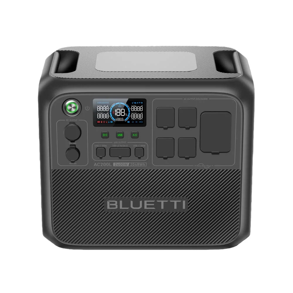 BLUETTI AC200L 2048Wh 2400W Portable Power Station Solar Generator High-Capacity Reliable Energy for Home Outdoor