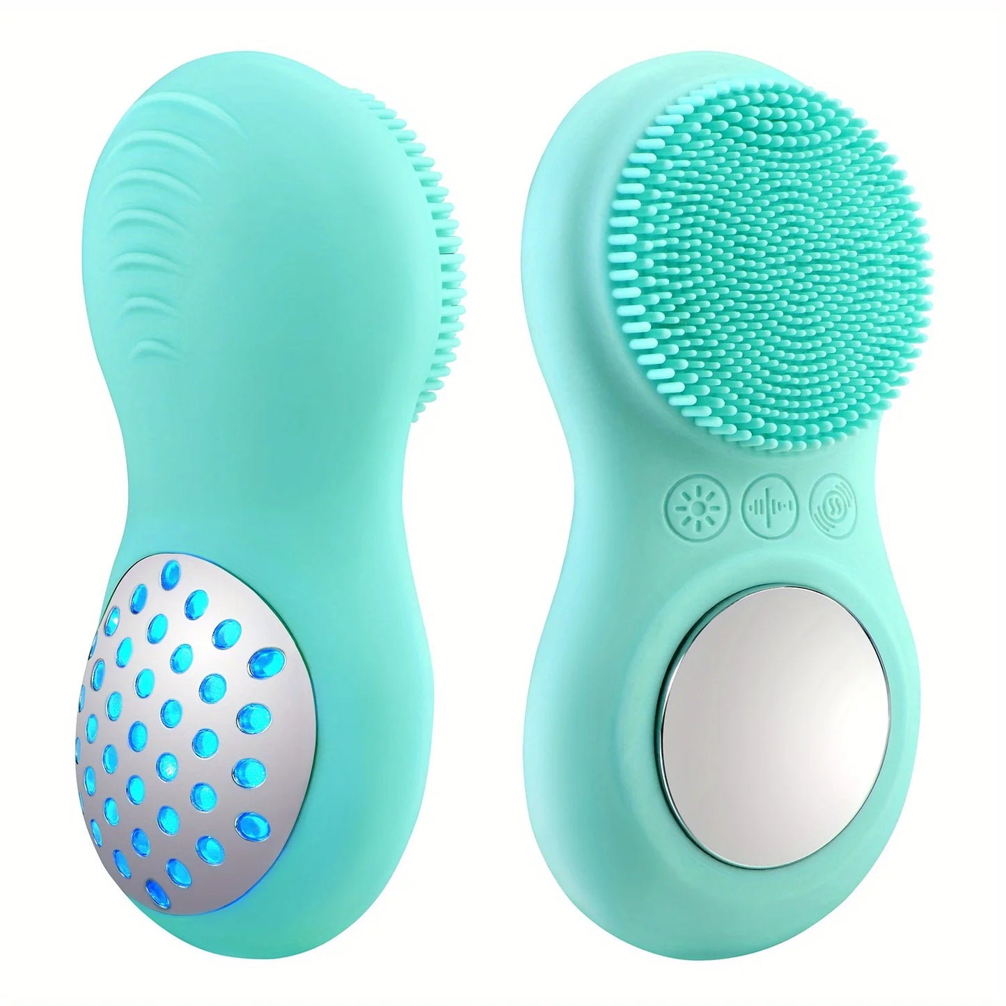 Electric Vibrating Cleansing Brush, Silicone And Plastic, Odorless, Multi-purpose Body Massager And Cleanser