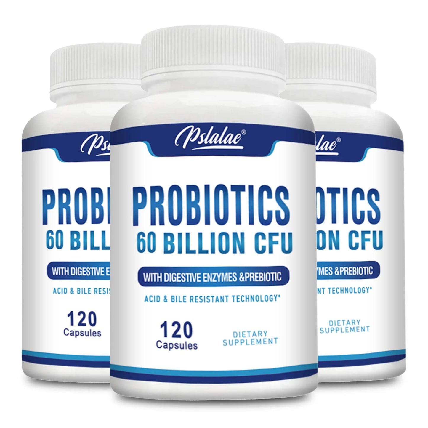Probiotics - Help with Intestinal Health, Nutrient Digestion, Weight Management, Bloating Relief, Calorie Control - 120 Capsules