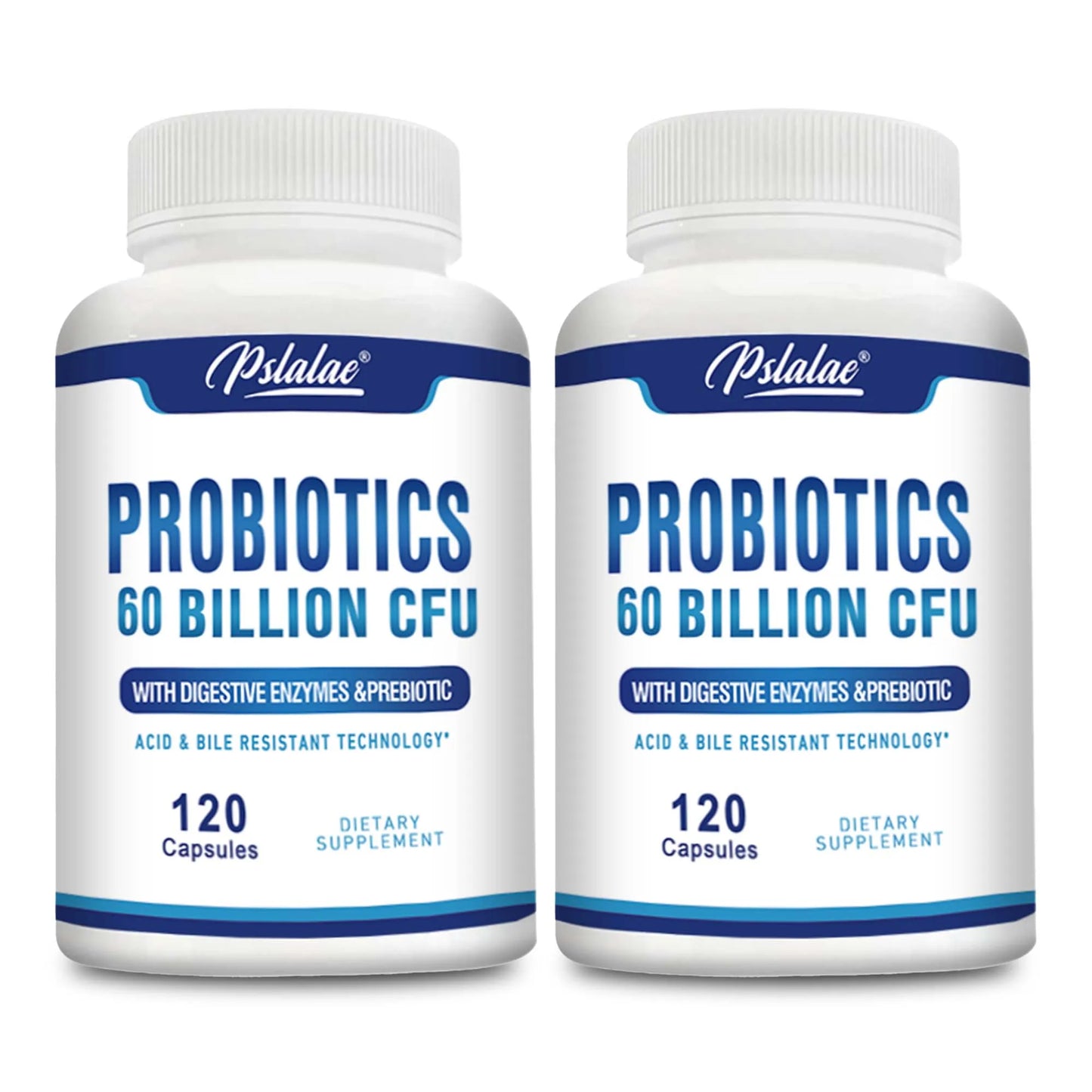 Probiotics - Help with Intestinal Health, Nutrient Digestion, Weight Management, Bloating Relief, Calorie Control - 120 Capsules
