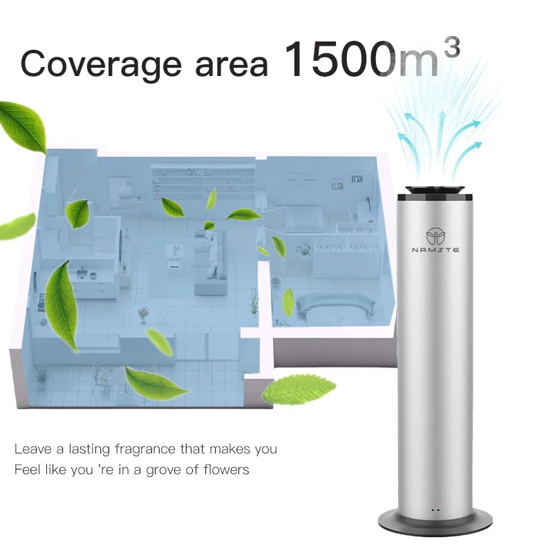 500ML Perfume Aroma Diffuser Home Flavoring Air Freshener 1500m³ Bluetooth WIFI Scent Diffuser Machine Essential Oil Diffuser