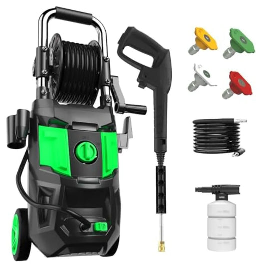 Pressure Washer Power Washer with 4500MAX-PSI 4 Nozzles Foam Cannon for Cleaning Cars Driveways Patios