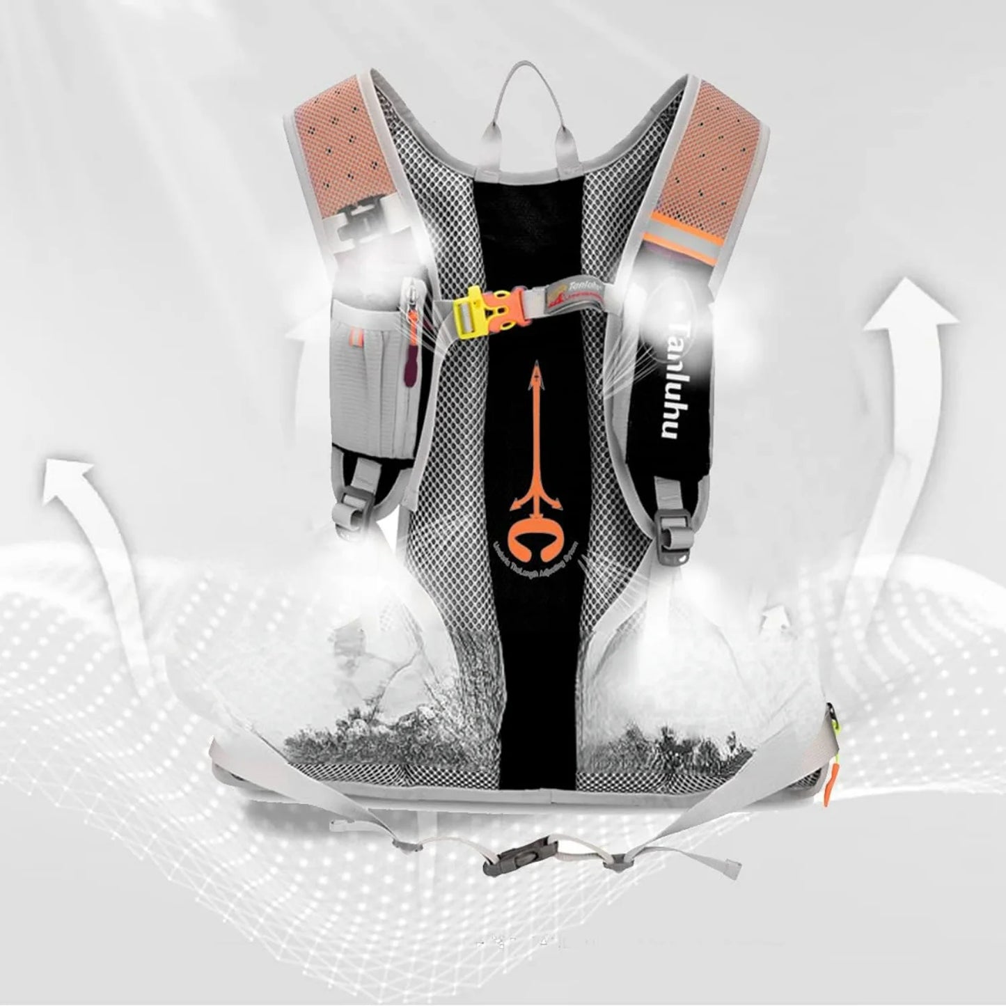 Lightweight Cycling Backpack - Durable Bicycle Daypack for Riding - Compact Bike Rucksack with Hydration Water Bag for Outdoor S