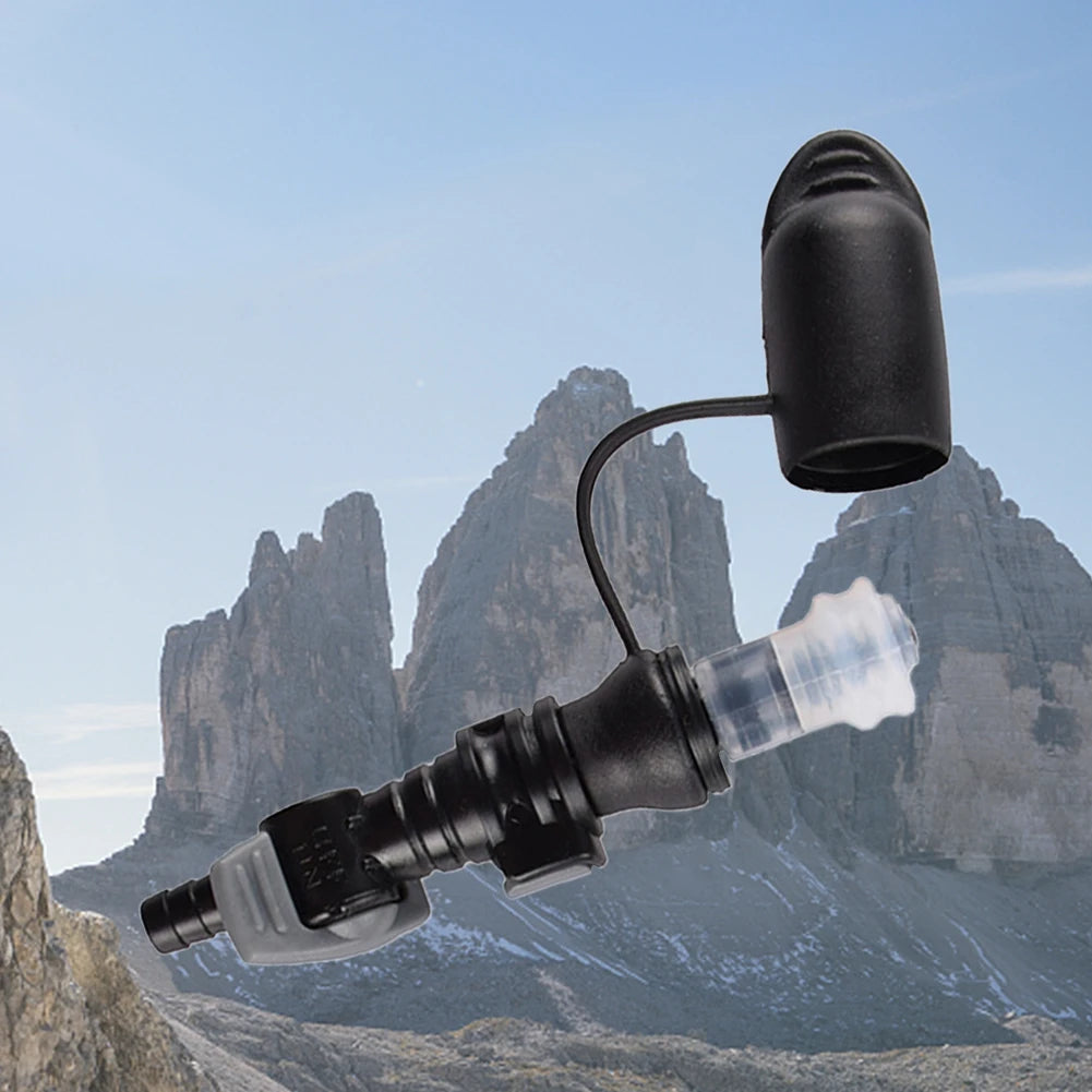 Hydration Bags Bite Valve Mouthpiece Replacement Food-Grade Silicone Nozzle Connector 7-9mm Diameter Adjustable Switch Leakproof