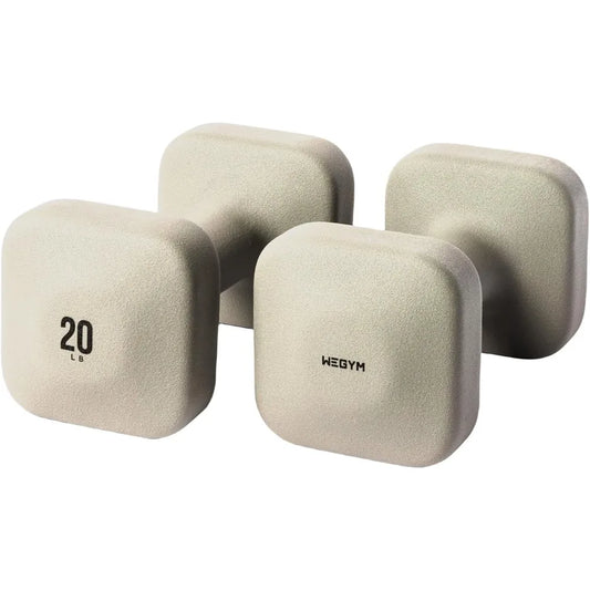 Dumbbells, non-slip, free weights, square dumbbells for safe exercise at home, weightlifting, and personal training