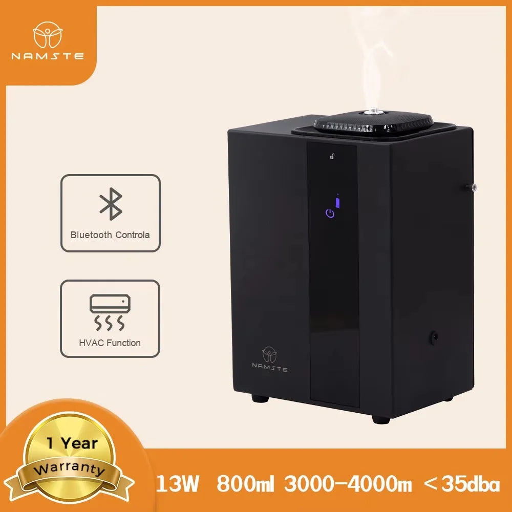 4000m³ Home Appliance Scent Diffuser Machine Perfume Air Freshener Bluetooth APP HVAC Essential Oils Aroma Diffuser 800ML Bottle