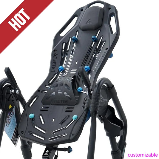 2025-hotFitSpine LX9 Inversion Table, Deluxe Easy-Reach Ankle Lock, Decompression Surface，UL Safety Certified,Heavy-Duty 300 lb