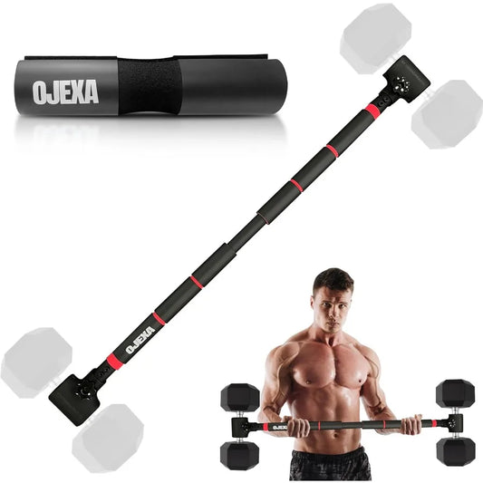Dumbbell Converter to Barbell Set Adjustable weights and Up to 200 lb Capacity Weight Barbell Steel Clamp Barbell Dumbbells Con