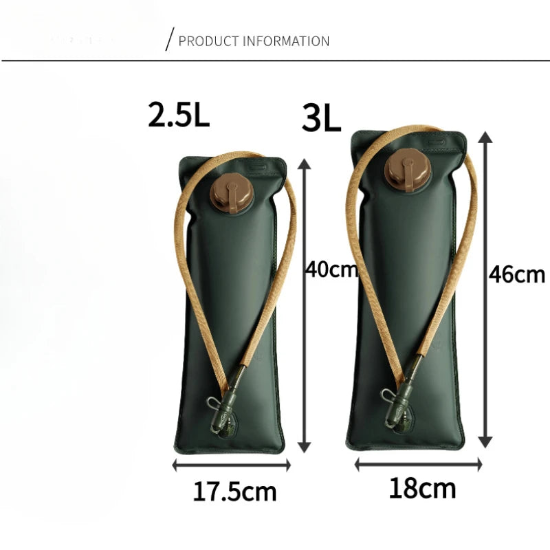 2.5/3L Water Bladder for Hydration Backpack Large Capacity Water Bag Reservoir For Running Cycling Hydration Water Storage Bag