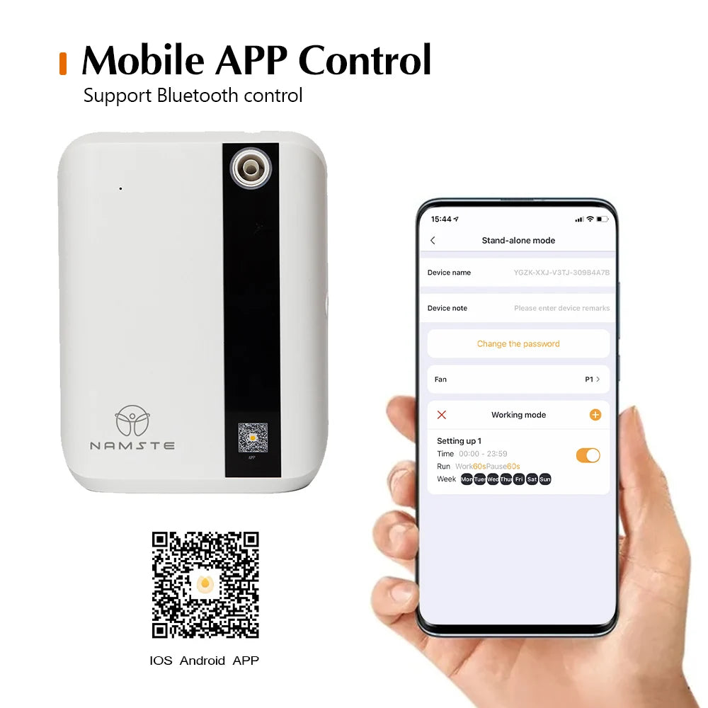 NAMSTE 1500m³ Bluetooth Aroma Diffuser For Home Perfume Essential Oils Air Freshener 500ML Capacity HVAC Fragrance Flavoring