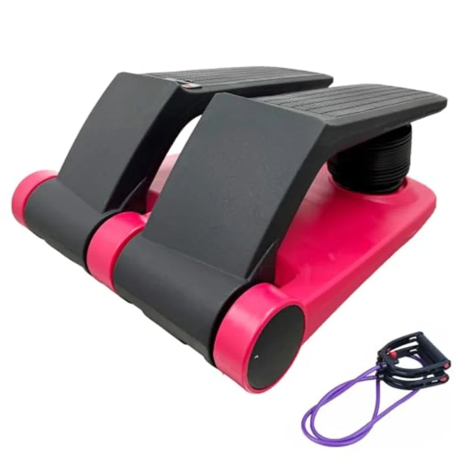 Air Stepper Climber Fitness Machine with Resistance Bands Air Step Exercise Equipment 220lbs Weight Capacity 5 Levels of Exerci