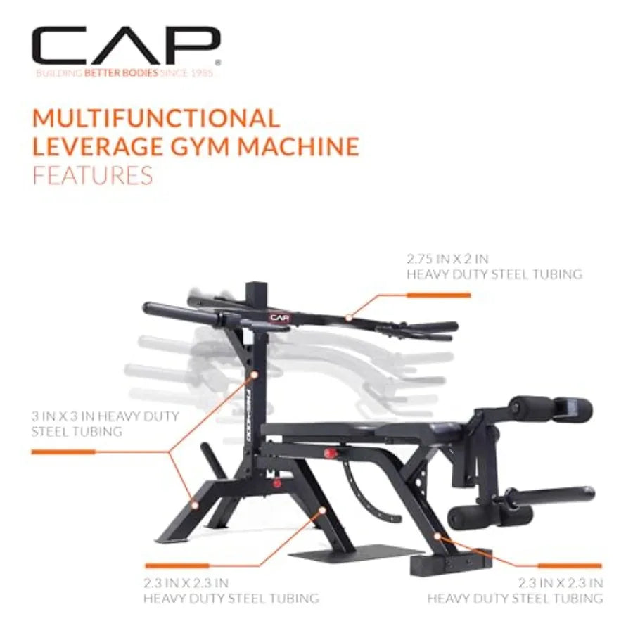 Multifunctional Leverage Gym Machine for Full-Body Strength Training
