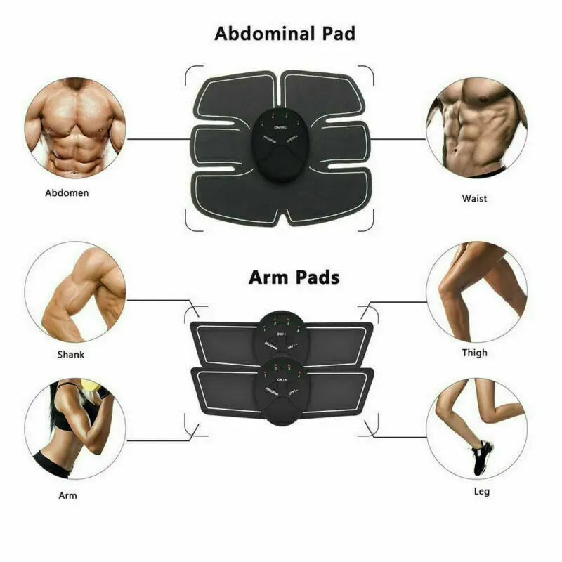Electrical Muscle Stimulator Fitness Lifting Buttock Abdomen Arms Legs Hip Trainer Toner Weight Loss Body Slimming Massager
