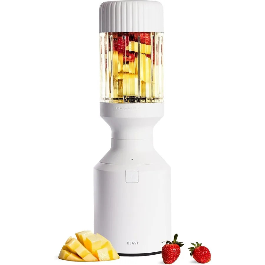 Premium Countertop Blender for Smoothies Shakes Sauces Dips Soups 1200W Cloud White Blends Ice Frozen Fruit Includes Extra Lids