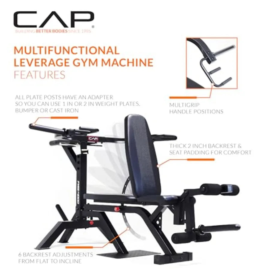 Multifunctional Leverage Gym Machine for Full-Body Strength Training