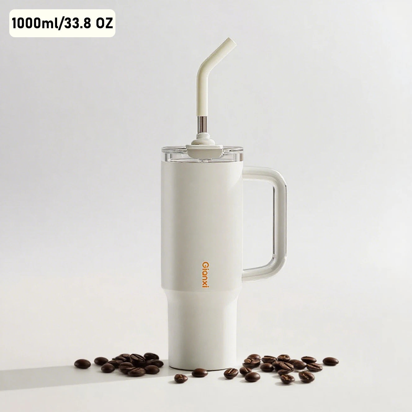 Jumbo water cup with large capacity straw cup, insulated cup. Suitable for home, outdoor and other scenarios.