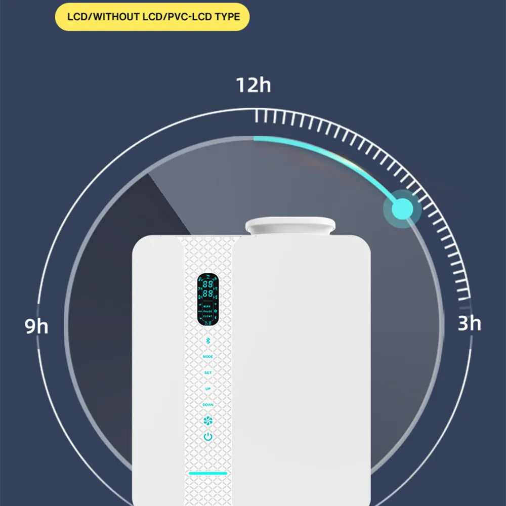 2025 New Home Fragrance Aroma Diffuser 500m³ Perfume Air Freshener Water Free Essential Oil 200ML WIFI Bluetooth APP Machine