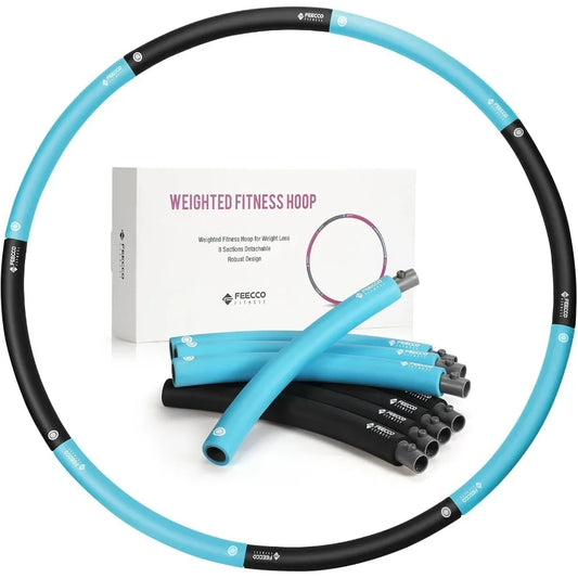 Weighted Fitness Hoop, 8 Detachable Sections for Weight Loss 4.2LB
