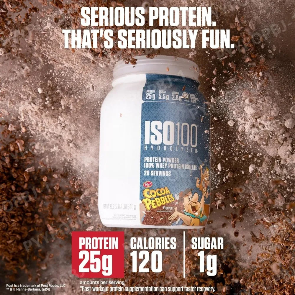 Dymatize ISO100 Hydrolyzed Protein Powder 100 Whey Isolate 25g Protein 5.5g BCAAs Gluten Free Fast Absorbing Easy Digesting