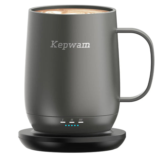 Self Heating Smart Coffee Mug 16oz, Temperature Control up to 149℉, 150 Min Battery Life, No App