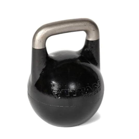Adjustable Competition Kettlebell, 12-32 KG, Ergonomic Smooth Grip Handle, Flat Base for Floor Exercises, Strength Training Kett