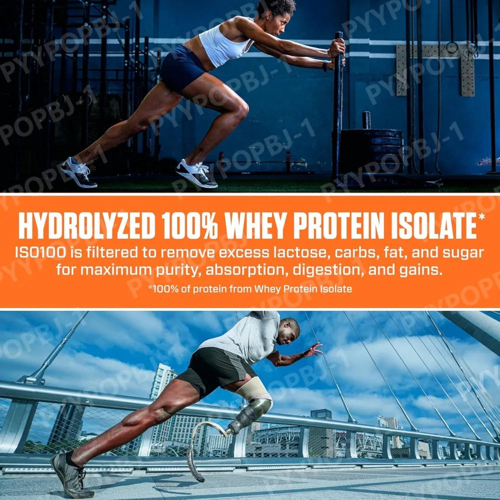 Dymatize ISO100 Hydrolyzed Protein Powder 100 Whey Isolate 25g Protein 5.5g BCAAs Gluten Free Fast Absorbing Easy Digesting