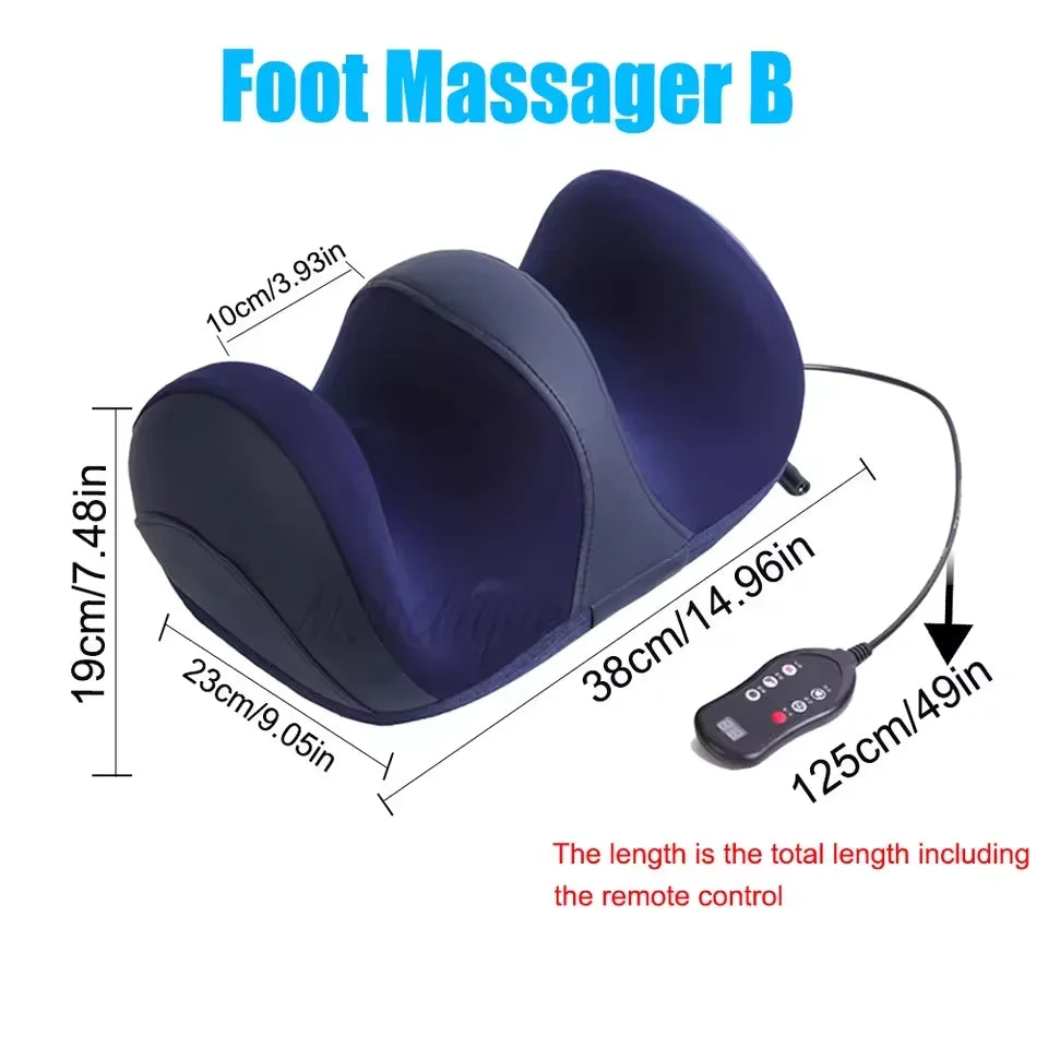 Smart Electric Foot Massager Fully Automatic Massage Machine Hot Compress Shiatsu Kneading Relieve Fatigue Relaxation Muscle