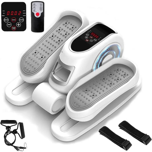 Under Desk Elliptical Machine, Electric Elliptical Training Machine w/Remote Control, 12 Speed Levels, Quiet Seated Pedal Exerc