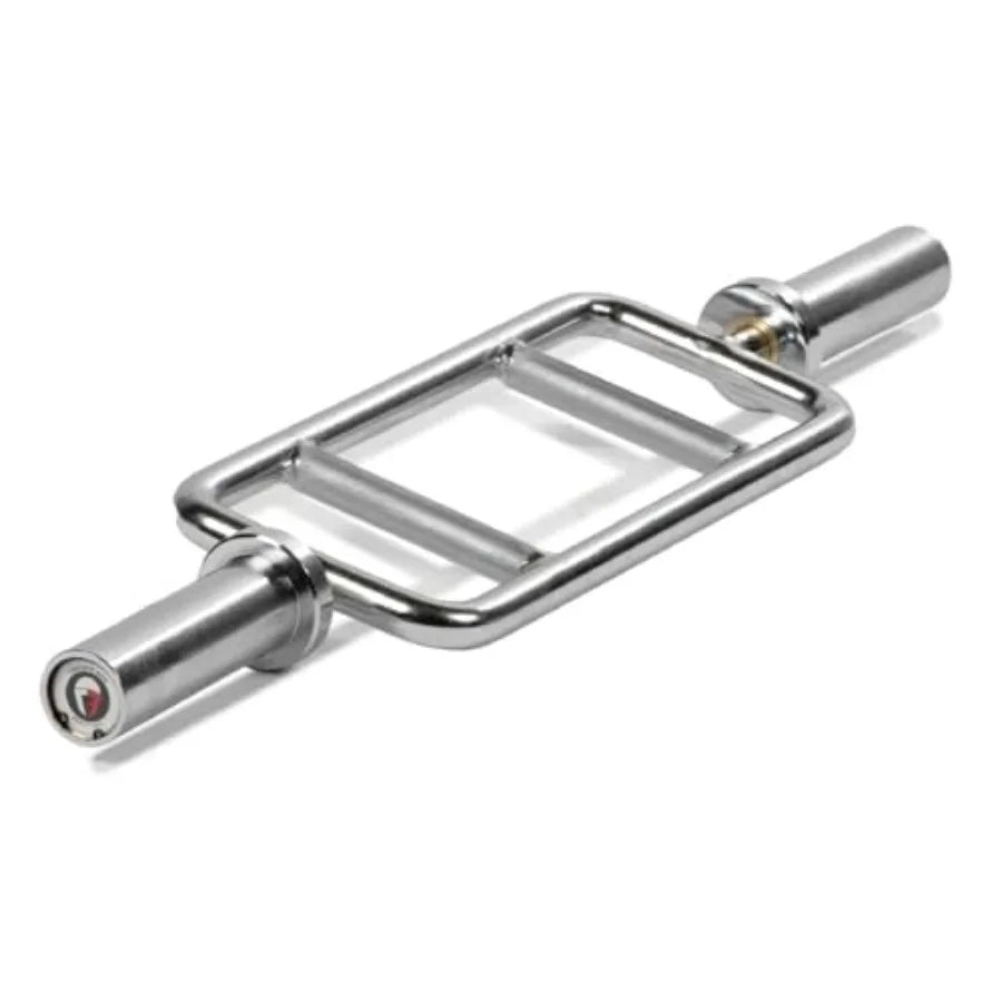 34" Triceps Bar 200 LB Capacity Chrome Finish Hammer Curl Weight Barbell Home Gym Weightlifting Exercise for Squats Deadlifts S