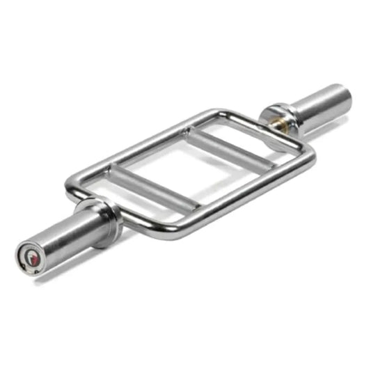 34" Triceps Bar 200 LB Capacity Chrome Finish Hammer Curl Weight Barbell Home Gym Weightlifting Exercise for Squats Deadlifts S