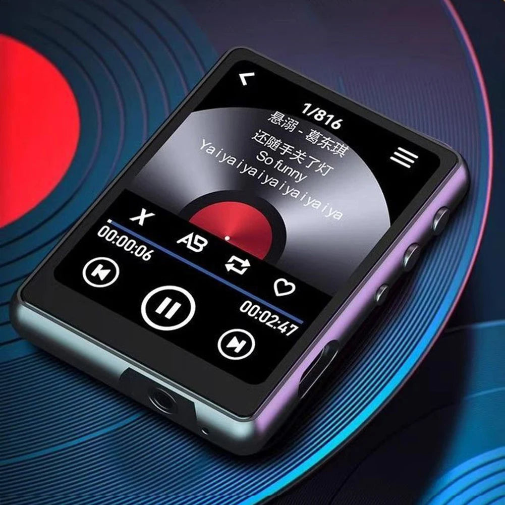 Portable MP3 Player Bluetooth 5.0 Music Stereo Speaker Mini Walkman Portable Sport Music Player Mp4 Player Support FM Radio