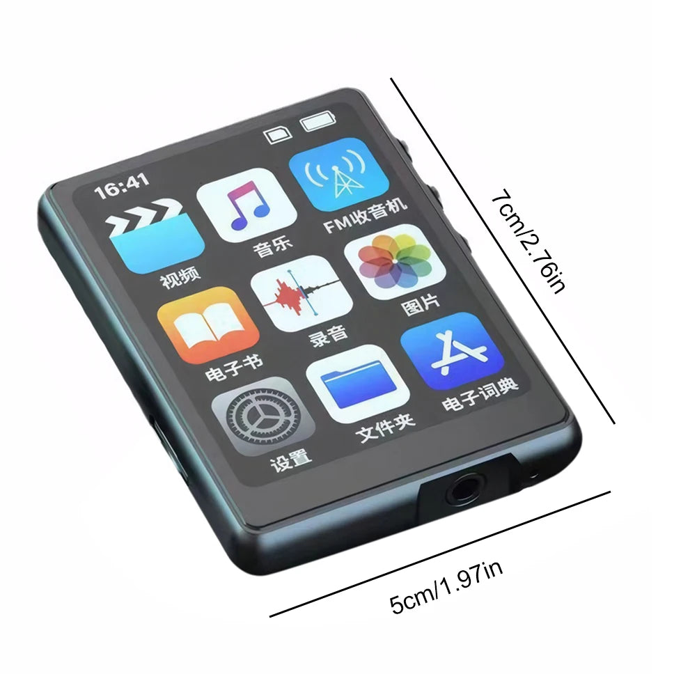 Portable MP3 Player Bluetooth 5.0 Music Stereo Speaker Mini Walkman Portable Sport Music Player Mp4 Player Support FM Radio