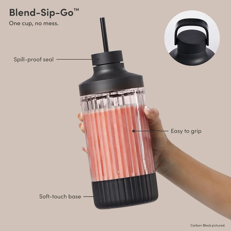 Premium Countertop Blender for Smoothies Shakes Sauces Dips Soups 1200W Cloud White Blends Ice Frozen Fruit Includes Extra Lids