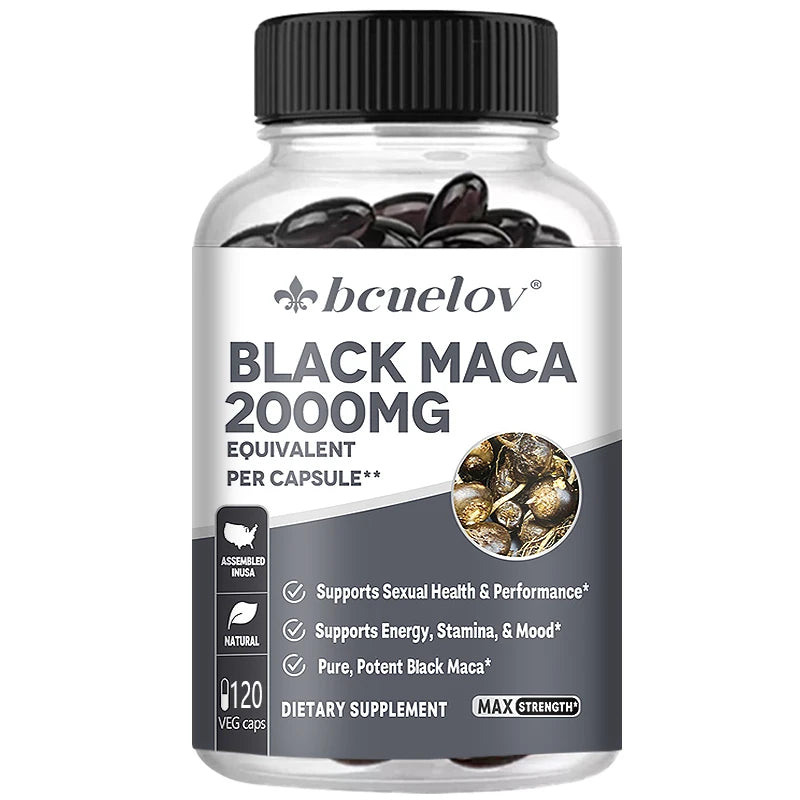 Maca Extract Supplement for Men and Women Boost Energy, Stamina & Mood Vegetarian Capsules