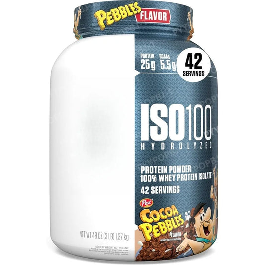 Dymatize ISO100 Hydrolyzed Protein Powder 100 Whey Isolate 25g Protein 5.5g BCAAs Gluten Free Fast Absorbing Easy Digesting