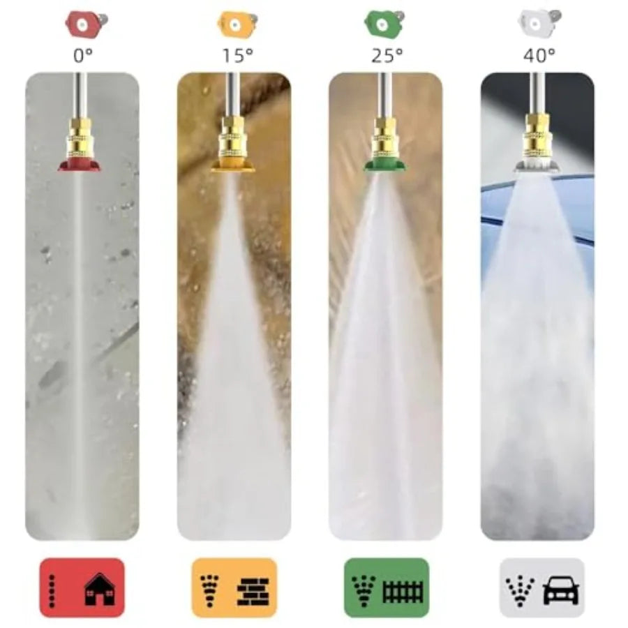 Pressure Washer Power Washer with 4500MAX-PSI 4 Nozzles Foam Cannon for Cleaning Cars Driveways Patios