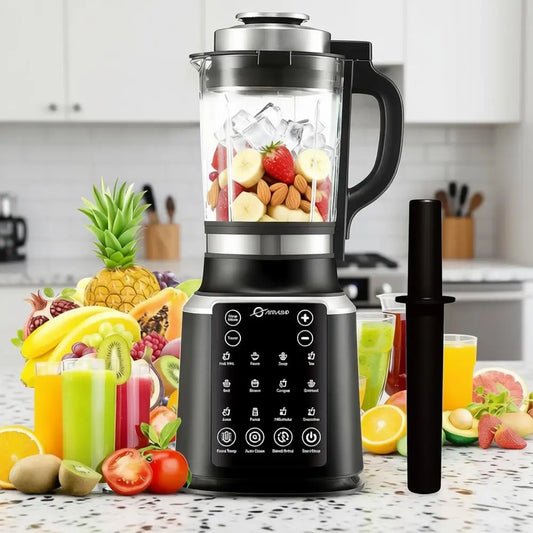 59oz Glass Blender with Tamper, 1500W High Speed, Adjustable Speeds, 14 Presets, Auto Clean Blender