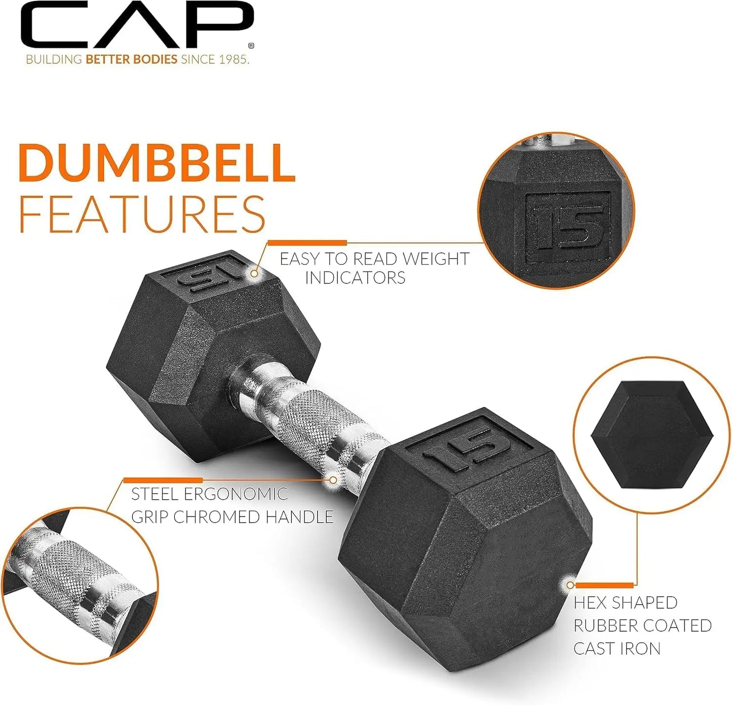 150 lb Rubber Hex Dumbbell Set with 2-Tier Storage Rack | Multiple Weight Options for Home Gym