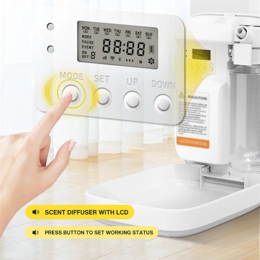 2025 New home fragrance aroma diffuser 1000m³ perfume Air freshener Water free essential oil 400ML Bluetooth APP machine