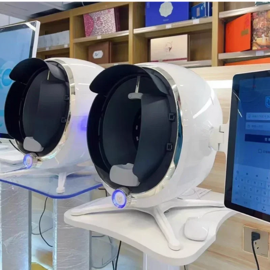 3D Skin Scanner Care Facial Analyzer Monitor Machine Magic Mirror Portable Testing English Detector Face Camera Test Analysis
