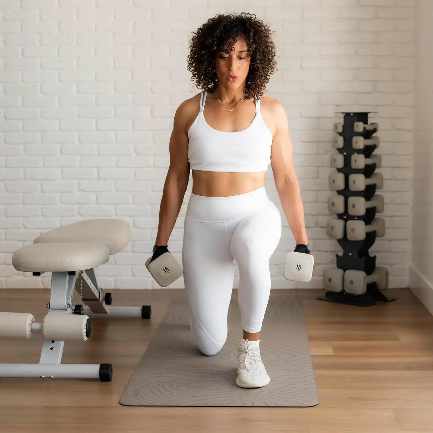 Dumbbells, Anti-Slip, Anti-Roll, Thick Handles, Free Weights, Square Dumbbells for Secure Workouts at Home, Weightlifting, and P