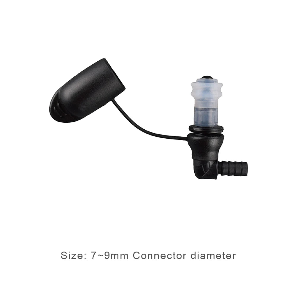 Hydration Bags Bite Valve Mouthpiece Replacement Food-Grade Silicone Nozzle Connector 7-9mm Diameter Adjustable Switch Leakproof