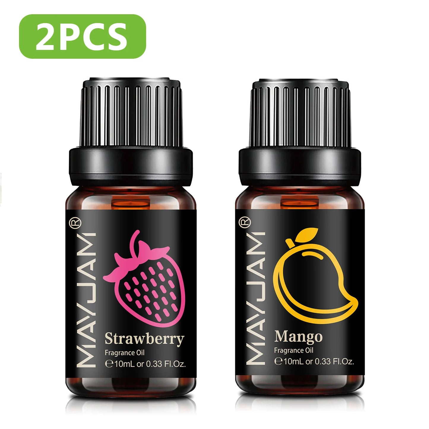 MAYJAM Fruit Fragrance Oil Strawberry Lemon Sweet Orange Papaya Litchi Kiwifruit Pear Fig Essential Oil Home Hotel Reed Diffuser