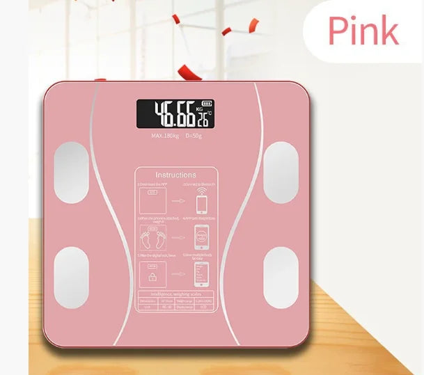 Digital Body Fat Scale - High Precision Smart Weight Scale with BMI, Rechargeable & Home Health Monitor for Body Composition