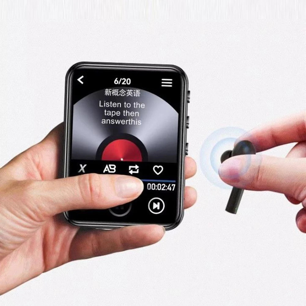 Portable MP3 Player Bluetooth 5.0 Music Stereo Speaker Mini Walkman Portable Sport Music Player Mp4 Player Support FM Radio