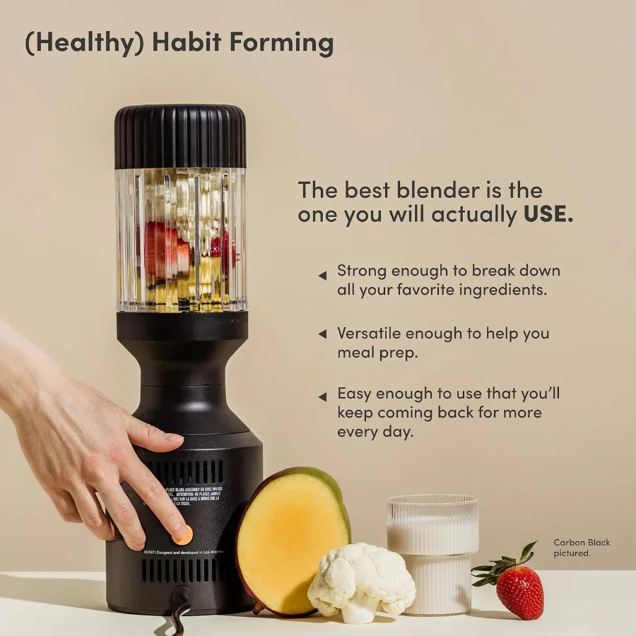 Premium Countertop Blender for Smoothies Shakes Sauces Dips Soups 1200W Cloud White Blends Ice Frozen Fruit Includes Extra Lids